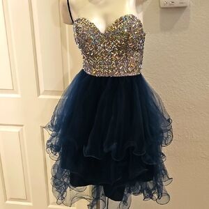 Aspeed Strapless Sequin Dress